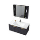 Glam Bath Vanity Single Sink Wall Mounted Metal Frame 2 Doors Mirror Grey Vanity Clearhalo 'Bathroom Remodel & Bathroom Fixtures' 'Bathroom Vanities' 'bathroom_vanities' 'Home Improvement' 'home_improvement' 'home_improvement_bathroom_vanities' 1200x1200_535b2744-6706-4a8c-a271-fe18701386d1