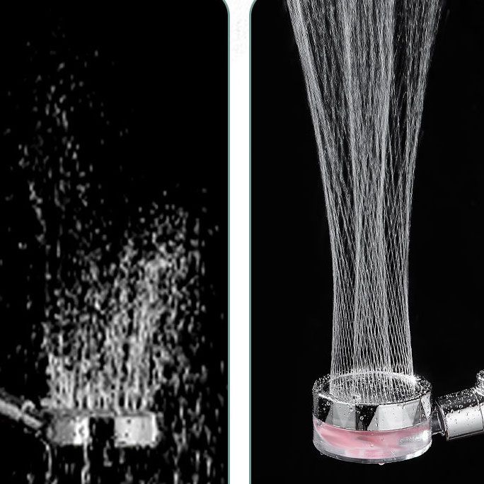 Contemporary Shower Head Combo Handheld Shower Head Plastic Wall-Mount Silver Shower Head Clearhalo 'Bathroom Remodel & Bathroom Fixtures' 'Home Improvement' 'home_improvement' 'home_improvement_shower_heads' 'Shower Heads' 'shower_heads' 'Showers & Bathtubs Plumbing' 'Showers & Bathtubs' 1200x1200_535e66aa-735e-4ac6-acc6-311bc30acdda