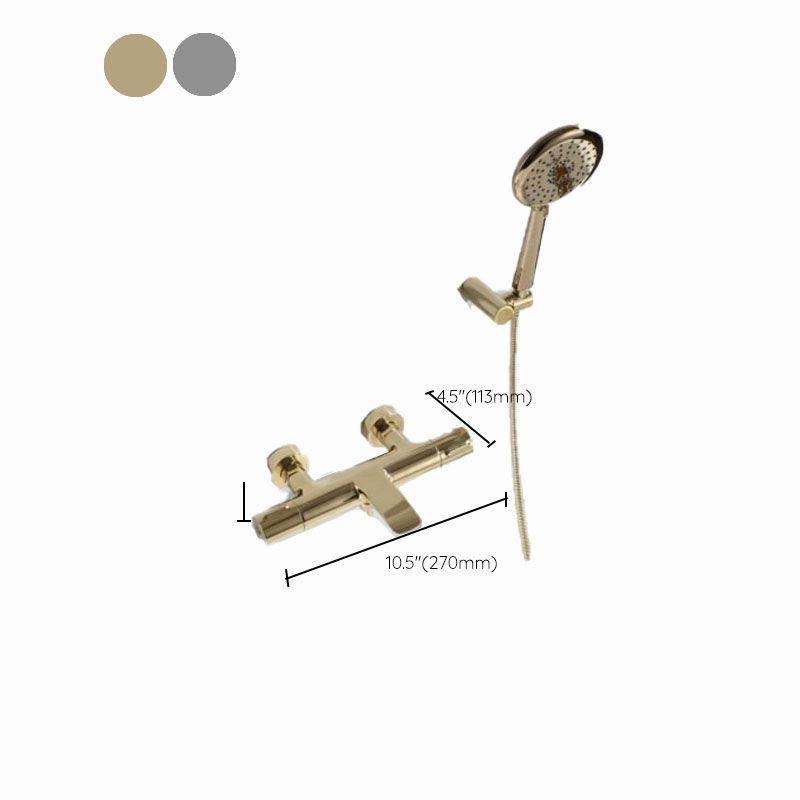 Modern Tub Filler Trim Copper Wall Mounted with Handshower Waterfall Tub Filler Clearhalo 'Bathroom Remodel & Bathroom Fixtures' 'Bathtub Faucets' 'bathtub_faucets' 'Home Improvement' 'home_improvement' 'home_improvement_bathtub_faucets' 1200x1200_5360e53f-f742-4ec8-a2fa-ed78e8cf69bb