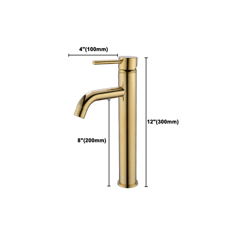 Modern 1-Handle Bathroom Sink Faucet Brushed Gold Vessel Sink Faucet Brass Clearhalo 'Bathroom Remodel & Bathroom Fixtures' 'Bathroom Sink Faucets' 'Bathroom Sinks & Faucet Components' 'bathroom_sink_faucets' 'Home Improvement' 'home_improvement' 'home_improvement_bathroom_sink_faucets' 1200x1200_537f941a-17aa-4ed2-b882-75e40fbd5b61