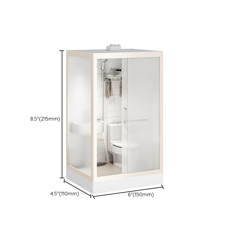 Rectangular Sliding Shower Enclosure Full Frame Shower Enclosure with Tempered Glass Clearhalo 'Bathroom Remodel & Bathroom Fixtures' 'Home Improvement' 'home_improvement' 'home_improvement_shower_stalls_enclosures' 'Shower Stalls & Enclosures' 'shower_stalls_enclosures' 'Showers & Bathtubs' 1200x1200_538e4ac9-6ccf-4b82-8057-04df081d0aa1