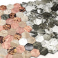 Water Resistant Peel & Stick Tile Hexagonal Mosaic Tile for Backsplash Wall Clearhalo 'Flooring 'Home Improvement' 'home_improvement' 'home_improvement_peel_stick_blacksplash' 'Peel & Stick Backsplash Tile' 'peel_stick_blacksplash' 'Walls & Ceilings' Walls and Ceiling' 1200x1200_5393516d-5ece-4fd4-ae78-e57d155c8df7