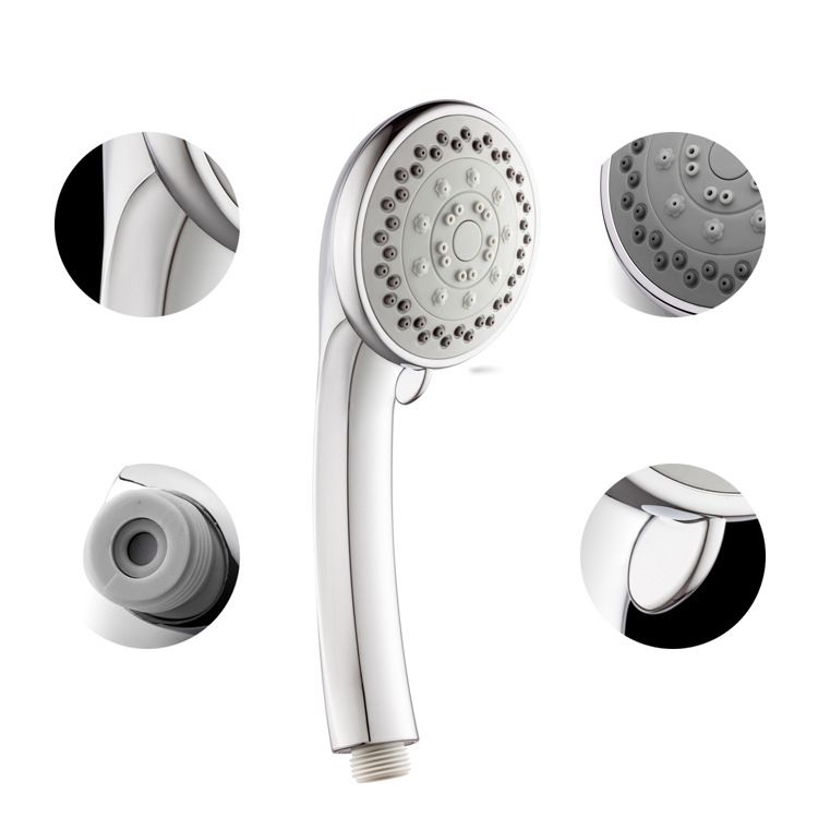 Single Dual Shower Head Square High Arch Shower Head Combo in Chrome Clearhalo 'Bathroom Remodel & Bathroom Fixtures' 'Home Improvement' 'home_improvement' 'home_improvement_shower_heads' 'Shower Heads' 'shower_heads' 'Showers & Bathtubs Plumbing' 'Showers & Bathtubs' 1200x1200_5393b787-18c3-4db1-b34c-10525bbd76bb