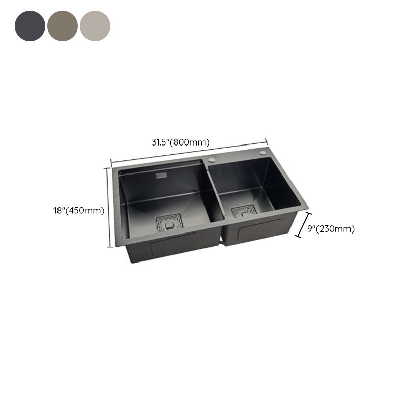 Modern Workstation Sink Stainless Steel Cutting-Board and Faucet Kitchen Sink Clearhalo 'Home Improvement' 'home_improvement' 'home_improvement_kitchen_sinks' 'Kitchen Remodel & Kitchen Fixtures' 'Kitchen Sinks & Faucet Components' 'Kitchen Sinks' 'kitchen_sinks' 1200x1200_53940e68-f1d1-4f33-9987-c77b5a18d018