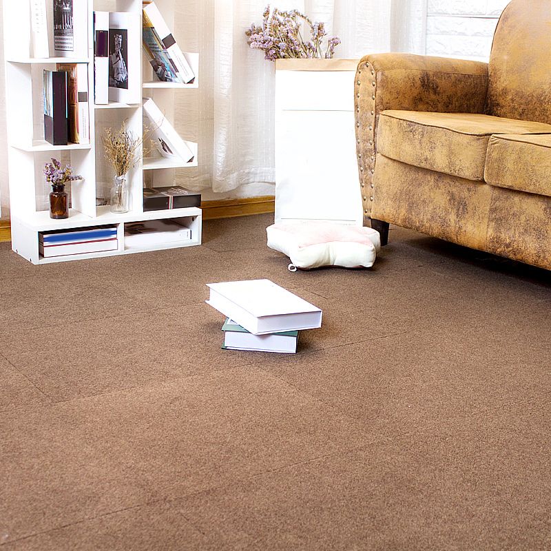 Modern Indoor Carpet Tiles Solid Color Stain Resistant Carpet Tiles Clearhalo 'Carpet Tiles & Carpet Squares' 'carpet_tiles_carpet_squares' 'Flooring 'Home Improvement' 'home_improvement' 'home_improvement_carpet_tiles_carpet_squares' Walls and Ceiling' 1200x1200_539fa385-e6d9-4ab0-8b0c-f0dbdbb470e2