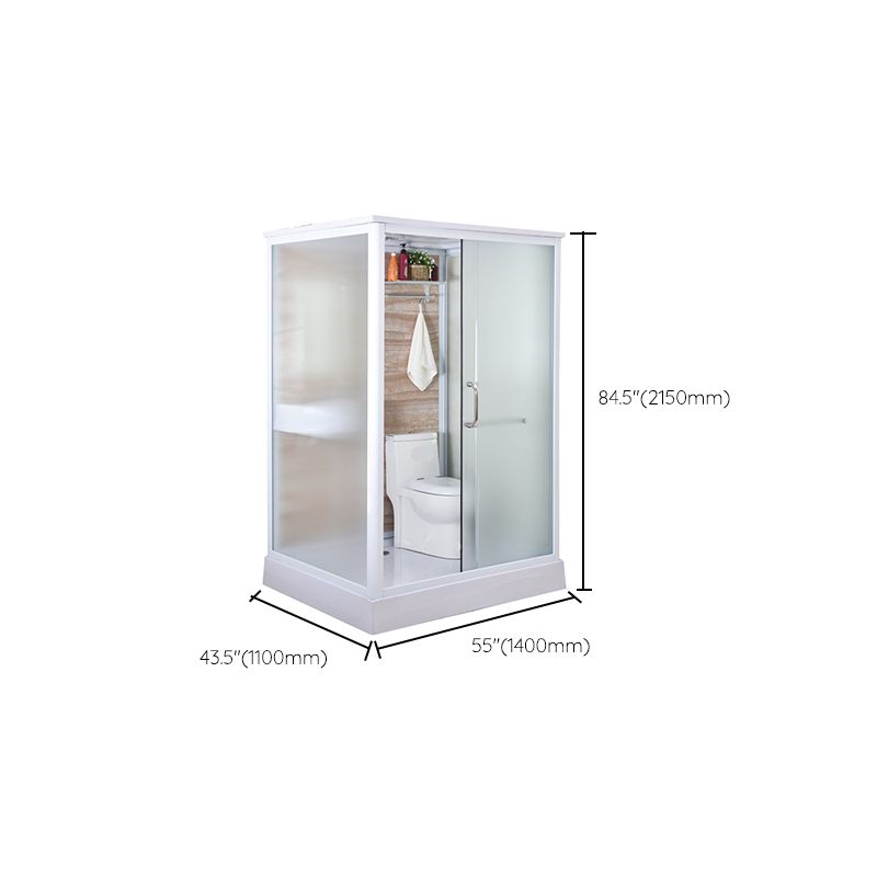 Framed Tempered Glass Shower Enclosure with Pedestal Full-Framed Shower Enclosure Clearhalo 'Bathroom Remodel & Bathroom Fixtures' 'Home Improvement' 'home_improvement' 'home_improvement_shower_stalls_enclosures' 'Shower Stalls & Enclosures' 'shower_stalls_enclosures' 'Showers & Bathtubs' 1200x1200_53a71414-7f03-4b2d-8286-cc05c73ce01b