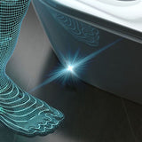 Contemporary 17.32" H White Electronic Toilet Elongated Floor Standing Bidet Clearhalo 'Bathroom Remodel & Bathroom Fixtures' 'Bidets' 'Home Improvement' 'home_improvement' 'home_improvement_bidets' 'Toilets & Bidets' 1200x1200_53d36f13-7bd7-4960-81cb-4b479e6fac66