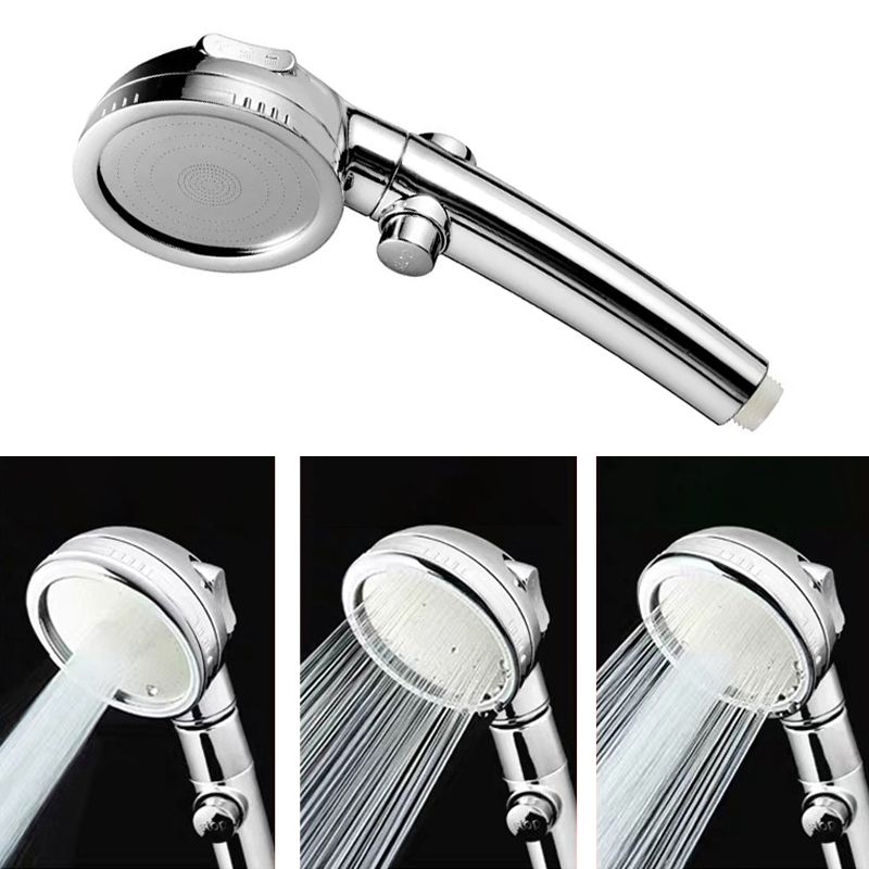 Contemporary 3 Settings Shower Head Combo Round Shower Combo Clearhalo 'Bathroom Remodel & Bathroom Fixtures' 'Home Improvement' 'home_improvement' 'home_improvement_shower_heads' 'Shower Heads' 'shower_heads' 'Showers & Bathtubs Plumbing' 'Showers & Bathtubs' 1200x1200_53dff854-b267-4b0f-8764-5848245c43d8