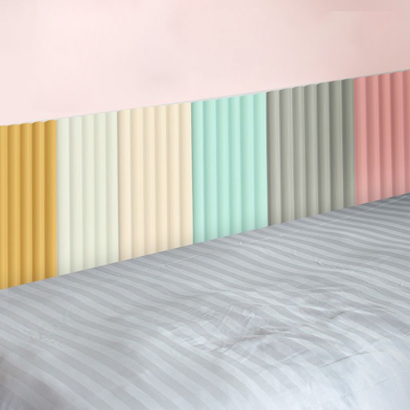 Color Blocking Upholstered Wall Panel Self-Adhesive Foam Indoor Wall Tile Clearhalo 'Flooring 'Home Improvement' 'home_improvement' 'home_improvement_wall_paneling' 'Wall Paneling' 'wall_paneling' 'Walls & Ceilings' Walls and Ceiling' 1200x1200_53f562e2-4bc6-4234-9a2e-7539fe93bc5d
