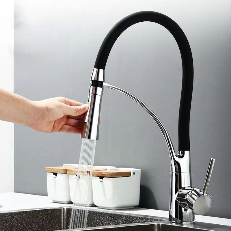 Modern 1-Handle Faucets Copper Touchless with Water Dispenser Standard Kitchen Faucet Clearhalo 'Home Improvement' 'home_improvement' 'home_improvement_kitchen_faucets' 'Kitchen Faucets' 'Kitchen Remodel & Kitchen Fixtures' 'Kitchen Sinks & Faucet Components' 'kitchen_faucets' 1200x1200_53fc2c53-462c-422d-a314-4bfe3b1940a1