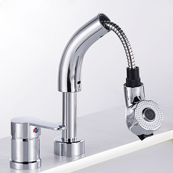 Vessel Sink Bathroom Faucet High-Arc Swivel Spout 2 Hole Faucets Clearhalo 'Bathroom Remodel & Bathroom Fixtures' 'Bathroom Sink Faucets' 'Bathroom Sinks & Faucet Components' 'bathroom_sink_faucets' 'Home Improvement' 'home_improvement' 'home_improvement_bathroom_sink_faucets' 1200x1200_5404c243-6e44-4a7a-beea-1d99c87c5bac