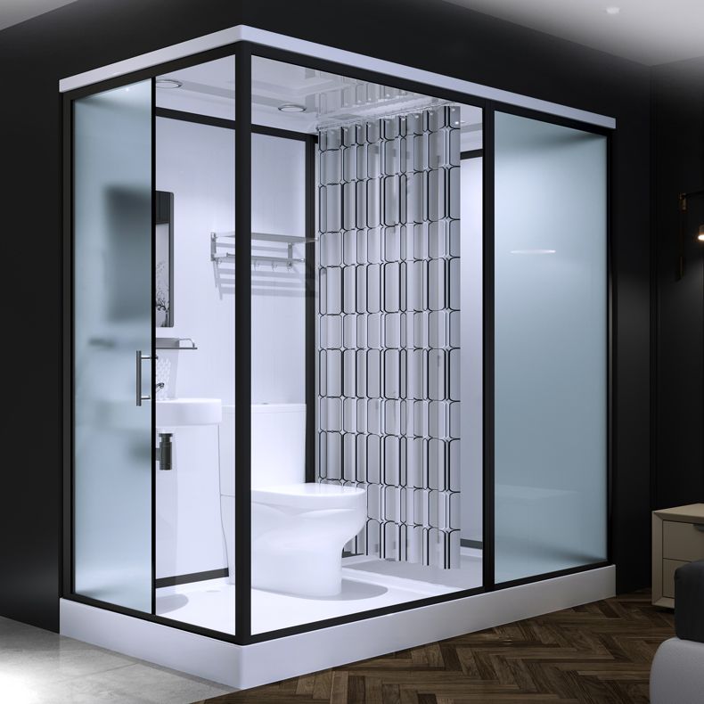 Sliding Shower Enclosure Framed Shower Enclosure with Tempered Glass Clearhalo 'Bathroom Remodel & Bathroom Fixtures' 'Home Improvement' 'home_improvement' 'home_improvement_shower_stalls_enclosures' 'Shower Stalls & Enclosures' 'shower_stalls_enclosures' 'Showers & Bathtubs' 1200x1200_5406298c-eb5d-4491-9e30-97fe16050587