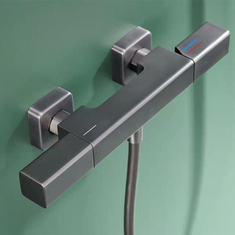 Modern Shower Head Combo Brass Adjustable Shower Head Wall Mounted Shower Faucet Clearhalo 'Bathroom Remodel & Bathroom Fixtures' 'Home Improvement' 'home_improvement' 'home_improvement_shower_faucets' 'Shower Faucets & Systems' 'shower_faucets' 'Showers & Bathtubs Plumbing' 'Showers & Bathtubs' 1200x1200_541803e0-4fe7-49e1-93a2-51857742efe6