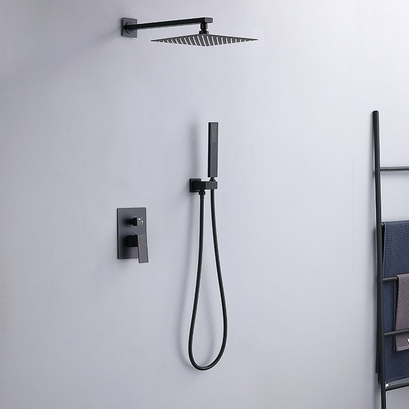 Modern Shower Head Combo Brass Wall Mounted Adjustable Water Flow Shower Trim Clearhalo 'Bathroom Remodel & Bathroom Fixtures' 'Home Improvement' 'home_improvement' 'home_improvement_shower_faucets' 'Shower Faucets & Systems' 'shower_faucets' 'Showers & Bathtubs Plumbing' 'Showers & Bathtubs' 1200x1200_541921d4-a5d0-4ed9-bd24-42981c2bd76b