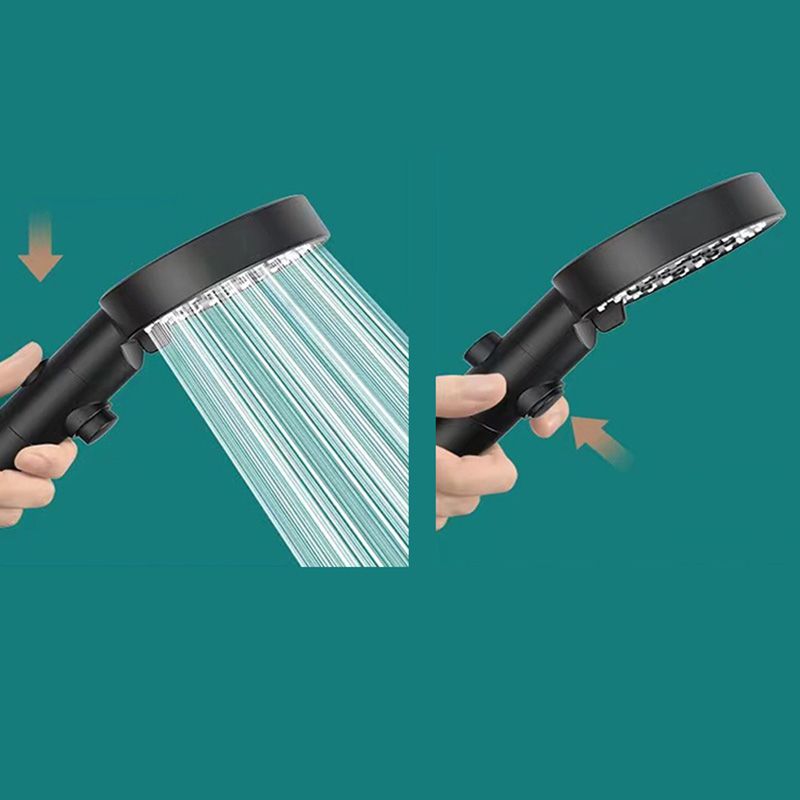 Round Handheld Shower Head Plastic Adjustable Spray Pattern Spray Head for Home Clearhalo 'Bathroom Remodel & Bathroom Fixtures' 'Home Improvement' 'home_improvement' 'home_improvement_shower_heads' 'Shower Heads' 'shower_heads' 'Showers & Bathtubs Plumbing' 'Showers & Bathtubs' 1200x1200_542ce6b6-86eb-4f15-83c0-1f2f2667aa31