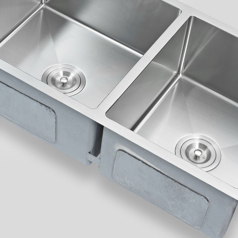 Modern Kitchen Sink Stainless Steel Double Sink with Drain Assembly Workstation Sink Clearhalo 'Home Improvement' 'home_improvement' 'home_improvement_kitchen_sinks' 'Kitchen Remodel & Kitchen Fixtures' 'Kitchen Sinks & Faucet Components' 'Kitchen Sinks' 'kitchen_sinks' 1200x1200_542e21a9-ded0-4e38-bc59-f57d950462fd