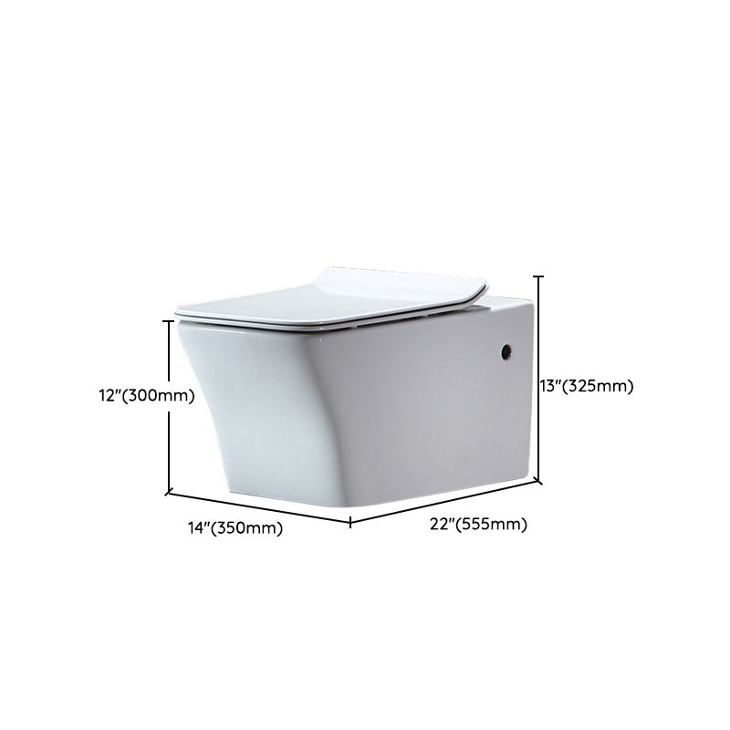 Modern Wall Mount Toilet All-In-One Porcelain Single Flush Toilet Bowl Clearhalo 'Bathroom Remodel & Bathroom Fixtures' 'Home Improvement' 'home_improvement' 'home_improvement_toilets' 'Toilets & Bidets' 'Toilets' 1200x1200_54312455-4629-4290-ae93-873ea2f4b54f