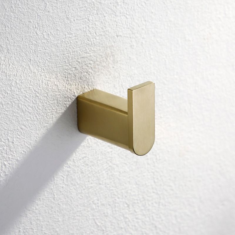 Modern Brushed Brass Bathroom Accessories Hardware Set with Towel Bar Clearhalo 'Bathroom Hardware Sets' 'Bathroom Hardware' 'Bathroom Remodel & Bathroom Fixtures' 'bathroom_hardware_sets' 'Home Improvement' 'home_improvement' 'home_improvement_bathroom_hardware_sets' 1200x1200_5434bd9f-7251-4363-9491-dce61937be93