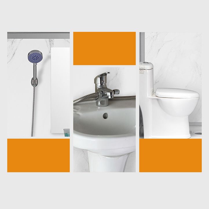 Sliding Shower Enclosure Framed Shower with Tempered Glass in White without Toilet Clearhalo 'Bathroom Remodel & Bathroom Fixtures' 'Home Improvement' 'home_improvement' 'home_improvement_shower_stalls_enclosures' 'Shower Stalls & Enclosures' 'shower_stalls_enclosures' 'Showers & Bathtubs' 1200x1200_5451ab1b-4ce3-406c-ba1b-194104e3e457