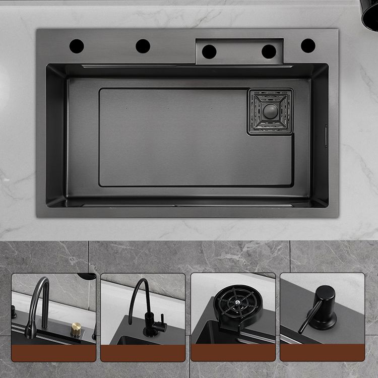 Modern Workstation Sink Stainless Steel with Drain Strainer Kit Workstation Ledge Clearhalo 'Home Improvement' 'home_improvement' 'home_improvement_kitchen_sinks' 'Kitchen Remodel & Kitchen Fixtures' 'Kitchen Sinks & Faucet Components' 'Kitchen Sinks' 'kitchen_sinks' 1200x1200_545db09c-8c3f-4e76-9a3e-7e52339e53a4