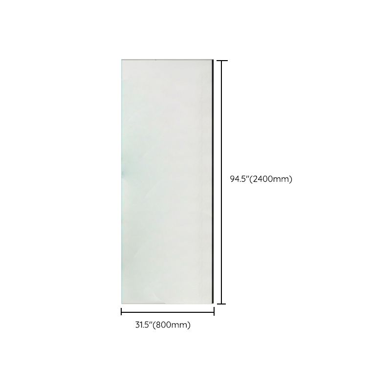 Modern Transparent Fixed Glass Panel Single Fixed Shower Screen Clearhalo 'Bathroom Remodel & Bathroom Fixtures' 'Home Improvement' 'home_improvement' 'home_improvement_shower_tub_doors' 'Shower and Tub Doors' 'shower_tub_doors' 'Showers & Bathtubs' 1200x1200_546c11a1-1e15-419b-a9e2-081806f3b8a5