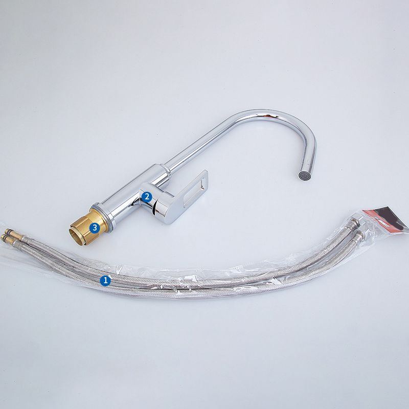 Modern Bar Faucet Stainless Steel Lever Handles with Accessories Bridge Kitchen Faucet Clearhalo 'Home Improvement' 'home_improvement' 'home_improvement_kitchen_faucets' 'Kitchen Faucets' 'Kitchen Remodel & Kitchen Fixtures' 'Kitchen Sinks & Faucet Components' 'kitchen_faucets' 1200x1200_546f444b-c173-4cc3-8d56-cef6507ac5d1