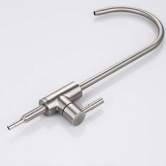 Modern Style Kitchen Filtered Faucet Copper Gooseneck Kitchen Filtered Faucet Clearhalo 'Home Improvement' 'home_improvement' 'home_improvement_kitchen_faucets' 'Kitchen Faucets' 'Kitchen Remodel & Kitchen Fixtures' 'Kitchen Sinks & Faucet Components' 'kitchen_faucets' 1200x1200_5472027b-36bf-4162-a664-056fb2b2bbf5