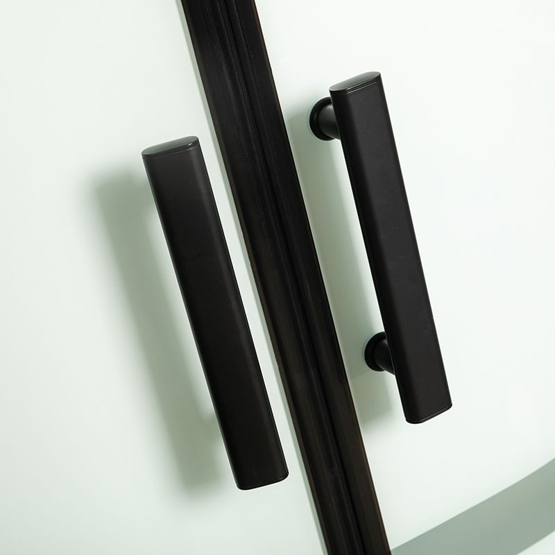 Rounded Shower Stall Double Sliding Shower Stall with Rain Shower Clearhalo 'Bathroom Remodel & Bathroom Fixtures' 'Home Improvement' 'home_improvement' 'home_improvement_shower_stalls_enclosures' 'Shower Stalls & Enclosures' 'shower_stalls_enclosures' 'Showers & Bathtubs' 1200x1200_54a369fb-c1d4-4ed2-ac62-84bf328e8317