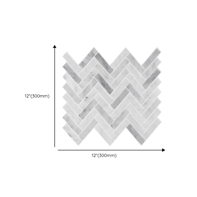 Modern Peel and Stick Tiles PVC Herringbone Peel and Stick Backsplash Wall Tile Clearhalo 'Flooring 'Home Improvement' 'home_improvement' 'home_improvement_peel_stick_blacksplash' 'Peel & Stick Backsplash Tile' 'peel_stick_blacksplash' 'Walls & Ceilings' Walls and Ceiling' 1200x1200_54bcbed2-3f7a-4dba-a94d-8b50a11ac1d0