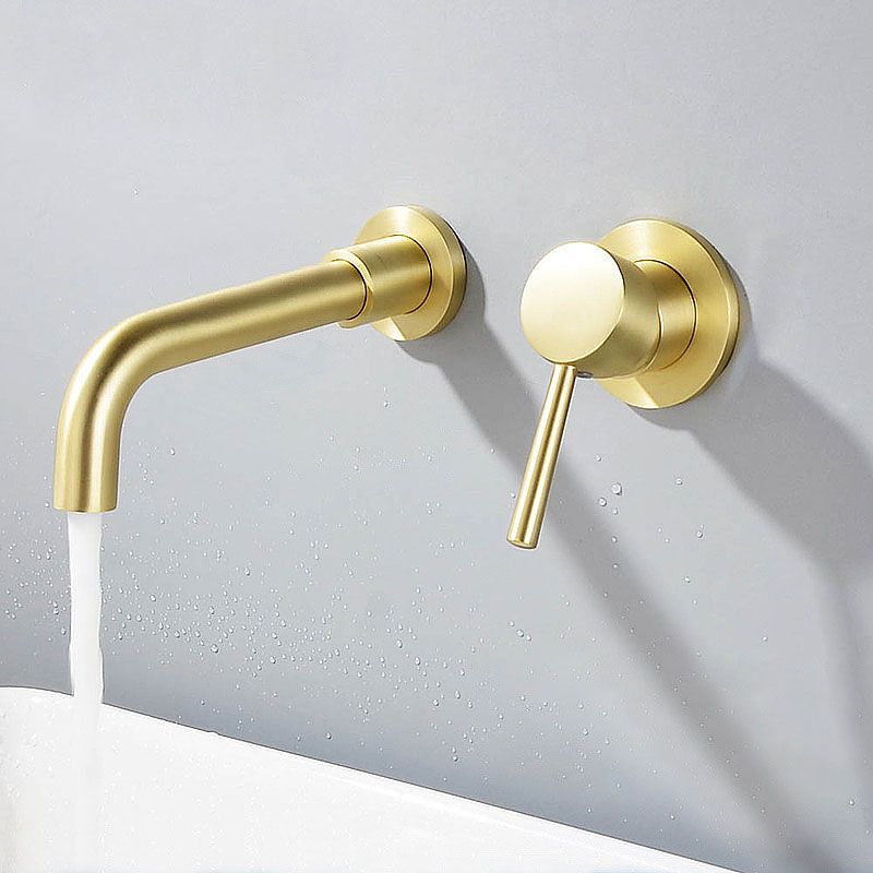 Wall Mounted Metal Tub Filler One Handle Rotatable Tub Faucet Trim Clearhalo 'Bathroom Remodel & Bathroom Fixtures' 'Bathtub Faucets' 'bathtub_faucets' 'Home Improvement' 'home_improvement' 'home_improvement_bathtub_faucets' 1200x1200_54d6e383-149d-4dcb-8248-827d8b6eb4ee