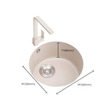 Round Kitchen Sink Quartz Single Bowl Kitchen Sink with Drain Assembly Clearhalo 'Home Improvement' 'home_improvement' 'home_improvement_kitchen_sinks' 'Kitchen Remodel & Kitchen Fixtures' 'Kitchen Sinks & Faucet Components' 'Kitchen Sinks' 'kitchen_sinks' 1200x1200_54ec1210-f798-4339-a197-07b67b4786bb