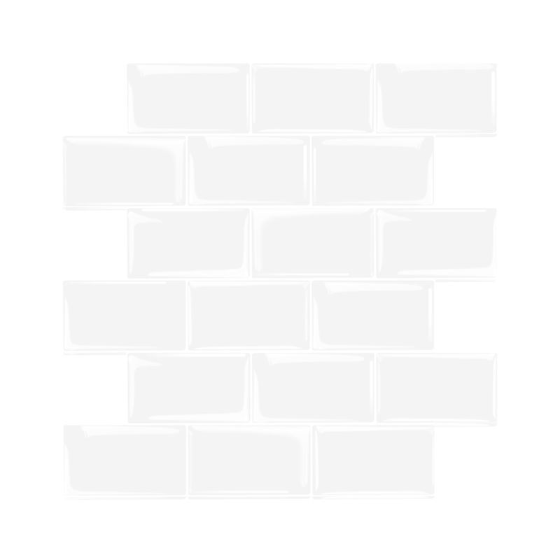 Peel and Stick Tiles Rectangle Stain Resistant PVC Subway Peel and Stick Tiles for Kitchen Clearhalo 'Flooring 'Home Improvement' 'home_improvement' 'home_improvement_peel_stick_blacksplash' 'Peel & Stick Backsplash Tile' 'peel_stick_blacksplash' 'Walls & Ceilings' Walls and Ceiling' 1200x1200_54edfab4-4625-4ab7-92ad-b8dd64a390a4