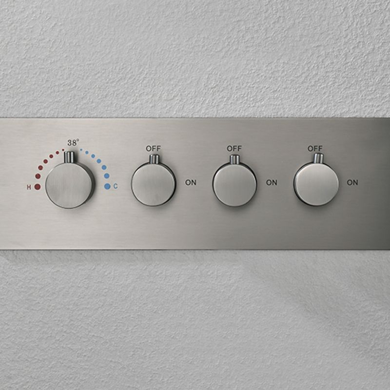 Ceiling Mounted Square Metal Shower Faucet Massage Shower System Clearhalo 'Bathroom Remodel & Bathroom Fixtures' 'Home Improvement' 'home_improvement' 'home_improvement_shower_faucets' 'Shower Faucets & Systems' 'shower_faucets' 'Showers & Bathtubs Plumbing' 'Showers & Bathtubs' 1200x1200_550dff16-a174-41d4-85ae-3c356516c323