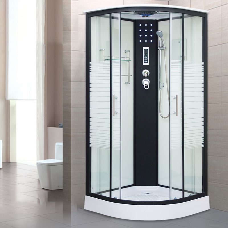 Tempered Glass Shower Stall Double Sliding Shower Stall with Header Clearhalo 'Bathroom Remodel & Bathroom Fixtures' 'Home Improvement' 'home_improvement' 'home_improvement_shower_stalls_enclosures' 'Shower Stalls & Enclosures' 'shower_stalls_enclosures' 'Showers & Bathtubs' 1200x1200_551aa801-cb0e-4a9d-b27b-165ed2df5947