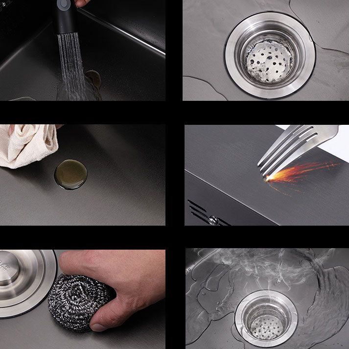 Stainless Steel Kitchen Sink Contemporary Style Single Bowl Kitchen Sink Clearhalo 'Home Improvement' 'home_improvement' 'home_improvement_kitchen_sinks' 'Kitchen Remodel & Kitchen Fixtures' 'Kitchen Sinks & Faucet Components' 'Kitchen Sinks' 'kitchen_sinks' 1200x1200_5522003d-82ce-4049-afaf-5ff1caf74024