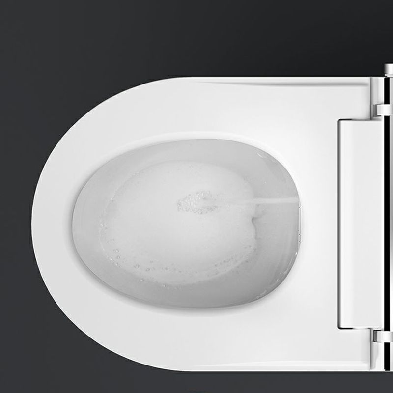 White Smart Toilet Antimicrobial Foot Sensor Elongated Wall Hung Toilet Set Clearhalo 'Bathroom Remodel & Bathroom Fixtures' 'Bidets' 'Home Improvement' 'home_improvement' 'home_improvement_bidets' 'Toilets & Bidets' 1200x1200_55299141-5324-4f7c-90c1-e8ca3e8bed43