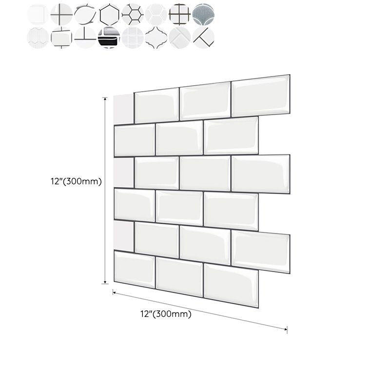 Stain Resistant Peel & Stick Tile Square Mosaic Tile for Kitchen and Bathroom Backsplash Clearhalo 'Flooring 'Home Improvement' 'home_improvement' 'home_improvement_peel_stick_blacksplash' 'Peel & Stick Backsplash Tile' 'peel_stick_blacksplash' 'Walls & Ceilings' Walls and Ceiling' 1200x1200_55384e0f-605a-457b-b798-5626bd0f7fcb