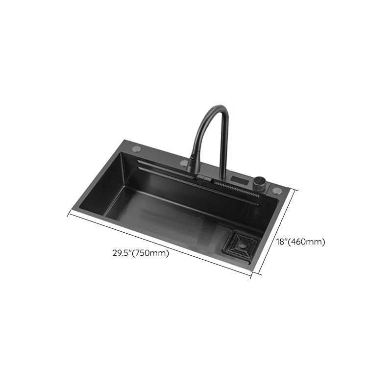 Classic Black Sink Stainless Steel Single Basin Sink with Soundproofing Clearhalo 'Home Improvement' 'home_improvement' 'home_improvement_kitchen_sinks' 'Kitchen Remodel & Kitchen Fixtures' 'Kitchen Sinks & Faucet Components' 'Kitchen Sinks' 'kitchen_sinks' 1200x1200_554348d2-782c-4c41-a0d3-4a0cf6ce2d42
