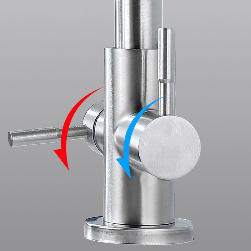 Kitchen Sink Faucet Swivel Spout Double Handle High Arch Kitchen Faucet Clearhalo 'Home Improvement' 'home_improvement' 'home_improvement_kitchen_faucets' 'Kitchen Faucets' 'Kitchen Remodel & Kitchen Fixtures' 'Kitchen Sinks & Faucet Components' 'kitchen_faucets' 1200x1200_555b5f88-3e92-4750-94bb-f4a9e70921b1