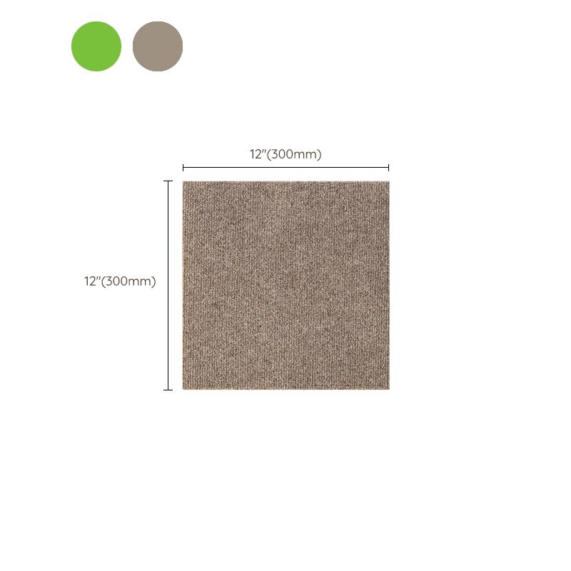 Modern Indoor Carpet Tiles Solid Color Stain Resistant Carpet Tiles Clearhalo 'Carpet Tiles & Carpet Squares' 'carpet_tiles_carpet_squares' 'Flooring 'Home Improvement' 'home_improvement' 'home_improvement_carpet_tiles_carpet_squares' Walls and Ceiling' 1200x1200_555ea05a-7554-46d2-be42-0278f9ade95c