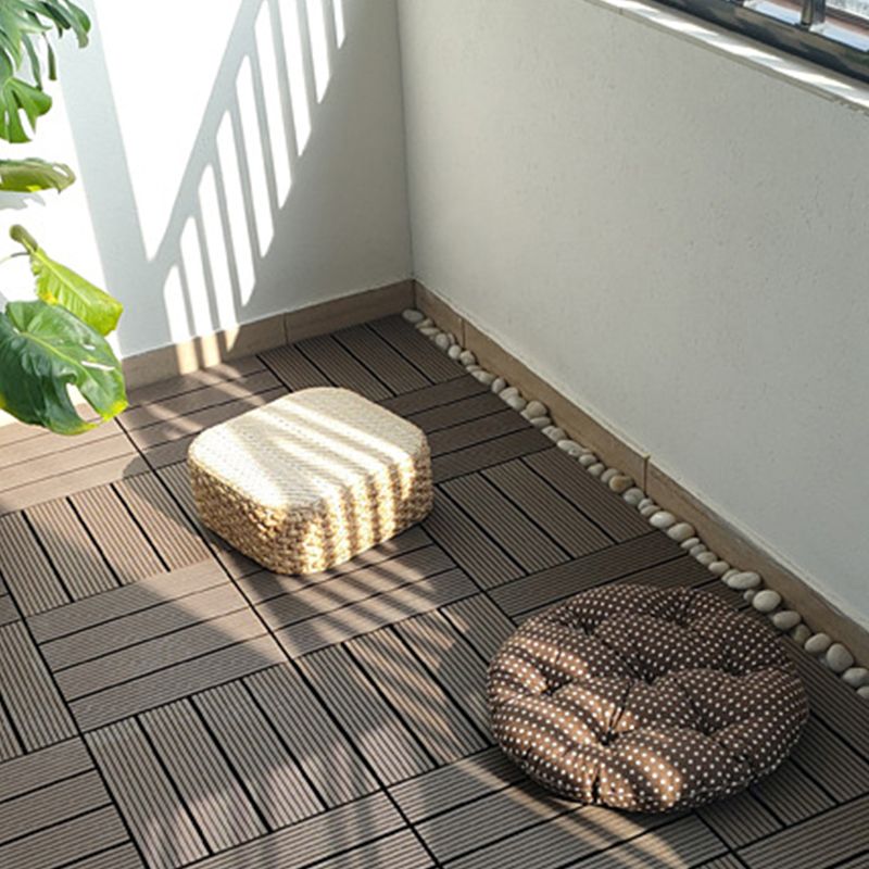 Wooden Flooring Tile Solid Color Click Lock Non-Skid Outdoor Patio Clearhalo 'Home Improvement' 'home_improvement' 'home_improvement_outdoor_deck_tiles_planks' 'Outdoor Deck Tiles & Planks' 'Outdoor Flooring & Tile' 'Outdoor Remodel' 'outdoor_deck_tiles_planks' 1200x1200_5590edf3-4df0-4cfd-b3aa-4453cf6d2ea1