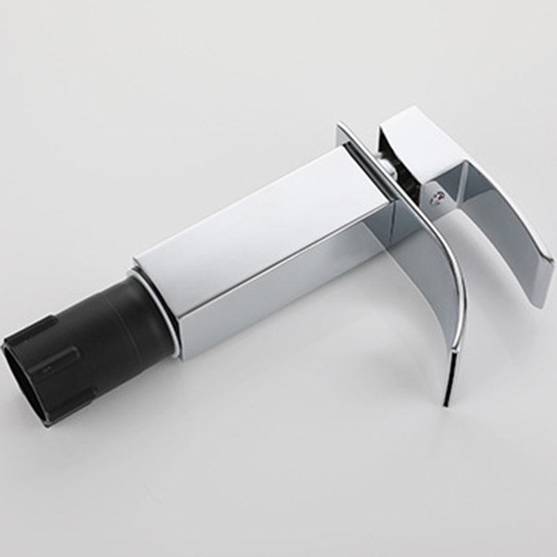 Waterfall Spout Sink Bathroom Faucet Light Luxury Basin Lavatory Faucet Clearhalo 'Bathroom Remodel & Bathroom Fixtures' 'Bathroom Sink Faucets' 'Bathroom Sinks & Faucet Components' 'bathroom_sink_faucets' 'Home Improvement' 'home_improvement' 'home_improvement_bathroom_sink_faucets' 1200x1200_55c0f6ed-2cd7-47e1-9a37-f5d24c5ad062