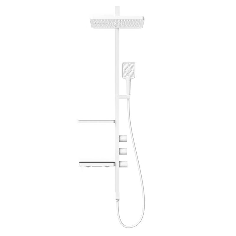 Modern Shower System Brass Thermostatic Handheld Shower Head Wall Mounted Shower Trim Clearhalo 'Bathroom Remodel & Bathroom Fixtures' 'Home Improvement' 'home_improvement' 'home_improvement_shower_faucets' 'Shower Faucets & Systems' 'shower_faucets' 'Showers & Bathtubs Plumbing' 'Showers & Bathtubs' 1200x1200_55cdacb9-13c0-4402-bac7-78a2539d1cce