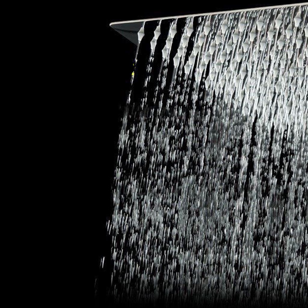 Stainless Steel Shower Head Combo Modern Fixed Shower Head for Bathroom Clearhalo 'Bathroom Remodel & Bathroom Fixtures' 'Home Improvement' 'home_improvement' 'home_improvement_shower_heads' 'Shower Heads' 'shower_heads' 'Showers & Bathtubs Plumbing' 'Showers & Bathtubs' 1200x1200_55eceff8-57d8-401a-a703-6c93e905fa1d