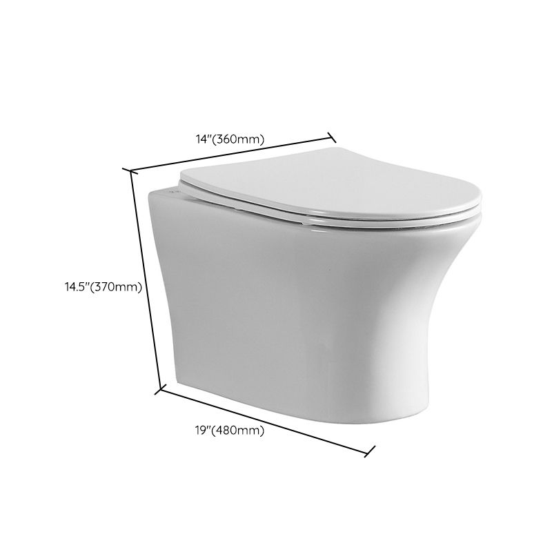 Contemporary All-In-One Flush Toilet Wall Mount Porcelain Urine Toilet Clearhalo 'Bathroom Remodel & Bathroom Fixtures' 'Home Improvement' 'home_improvement' 'home_improvement_toilets' 'Toilets & Bidets' 'Toilets' 1200x1200_55ed4f52-7265-47db-9580-557bf692c9f6