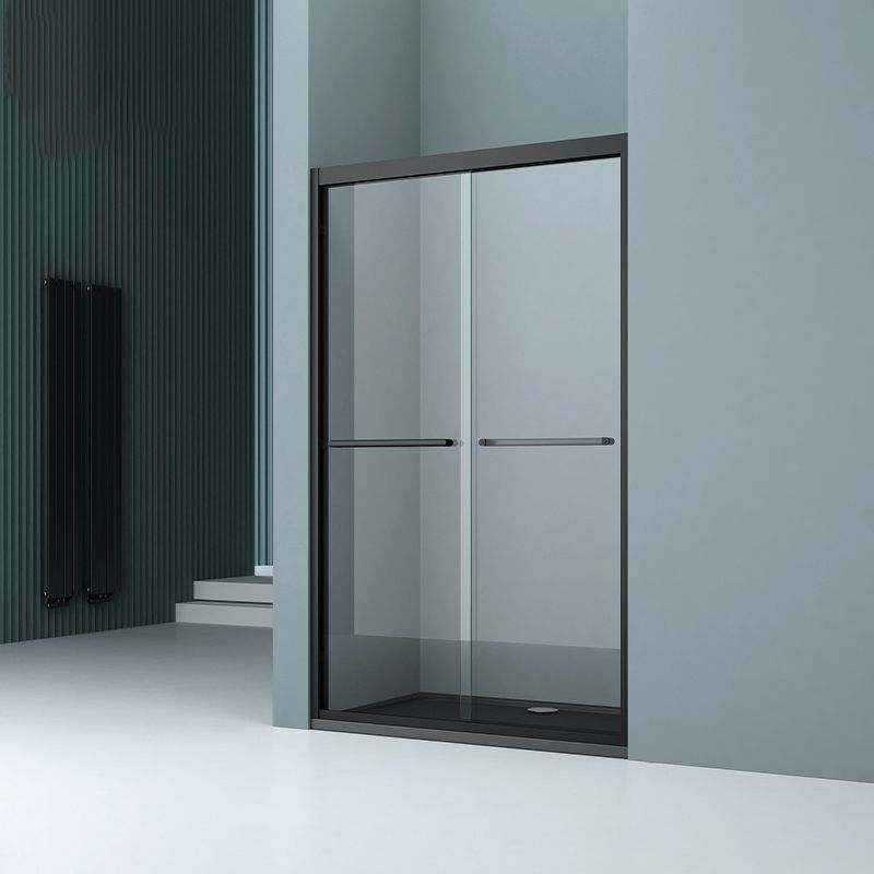 Transparent Double Shower Bath Door Metal Framed Glass Shower Door Clearhalo 'Bathroom Remodel & Bathroom Fixtures' 'Home Improvement' 'home_improvement' 'home_improvement_shower_tub_doors' 'Shower and Tub Doors' 'shower_tub_doors' 'Showers & Bathtubs' 1200x1200_55f1a311-0728-4377-b520-c373c17b37f8