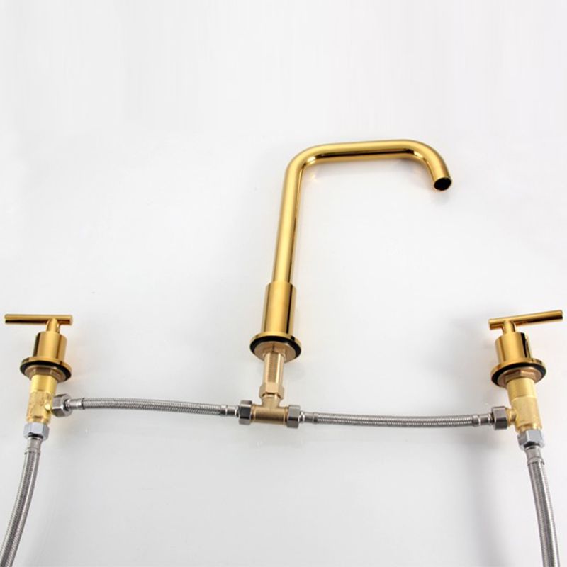High-Arc Vanity Sink Faucet Light Luxury Vessel Faucet 3-hole Faucet Clearhalo 'Bathroom Remodel & Bathroom Fixtures' 'Bathroom Sink Faucets' 'Bathroom Sinks & Faucet Components' 'bathroom_sink_faucets' 'Home Improvement' 'home_improvement' 'home_improvement_bathroom_sink_faucets' 1200x1200_56022382-9392-4037-ab00-8e0a193d7448