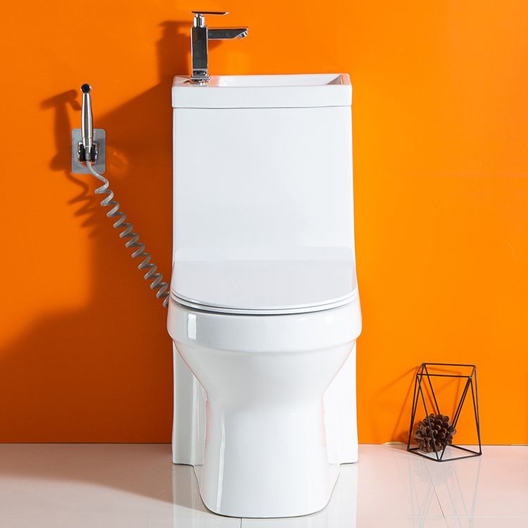 Modern Floor Mount Toilet Bowl Elong Toilet with Seat for Bathroom Clearhalo 'Bathroom Remodel & Bathroom Fixtures' 'Home Improvement' 'home_improvement' 'home_improvement_toilets' 'Toilets & Bidets' 'Toilets' 1200x1200_561c56a9-90fc-4310-967e-aec742a8d4d9