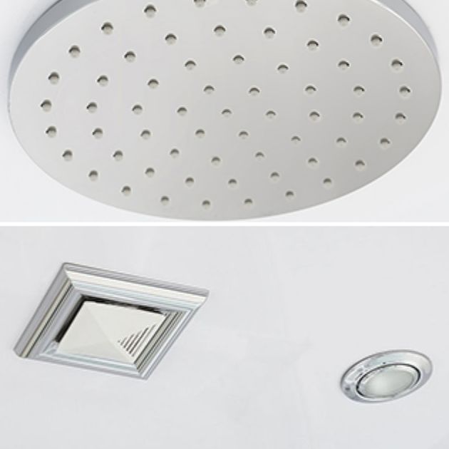 White Shower Stall Framed Single Sliding Rectangle Shower Kit Clearhalo 'Bathroom Remodel & Bathroom Fixtures' 'Home Improvement' 'home_improvement' 'home_improvement_shower_stalls_enclosures' 'Shower Stalls & Enclosures' 'shower_stalls_enclosures' 'Showers & Bathtubs' 1200x1200_561ca342-cd9f-4647-b89d-2821e75fa1ec