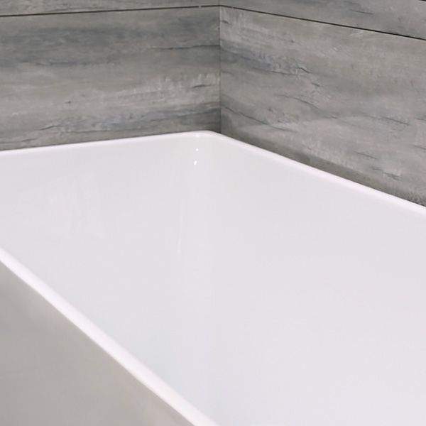 Acrylic Back to Wall Bathtub Rectangular Modern Soaking Bath Tub Clearhalo 'Bathroom Remodel & Bathroom Fixtures' 'Bathtubs' 'Home Improvement' 'home_improvement' 'home_improvement_bathtubs' 'Showers & Bathtubs' 1200x1200_561e6791-0af3-4194-847b-2ddc07f0807e